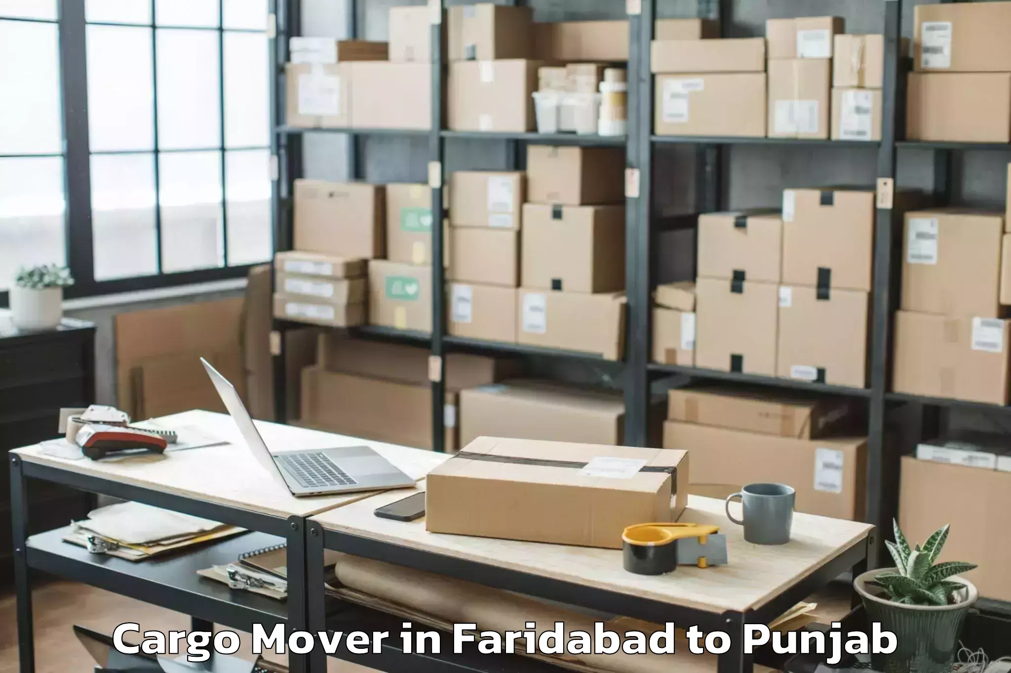 Hassle-Free Faridabad to Maharaja Ranjit Singh Punjab T Cargo Mover